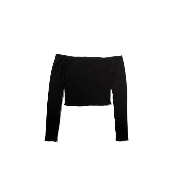 Aritzia Wilfred Free Off the Shoulder Crop Top - Picture 2 of 4